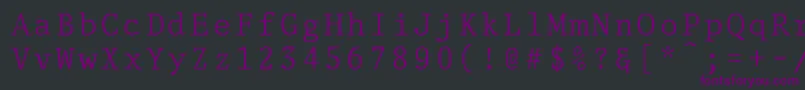 DelegateNormal Font – Purple Fonts on Black Background