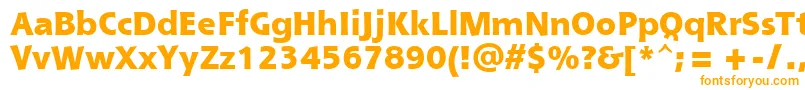 Шрифт ShannonExtraBoldAtt – оранжевые шрифты
