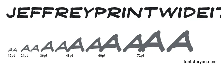 sizes of jeffreyprintwideitalic font, jeffreyprintwideitalic sizes