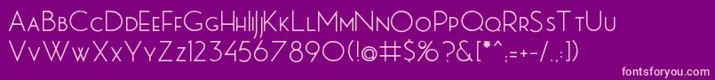 MbPictureHouseTwo Font – Pink Fonts on Purple Background