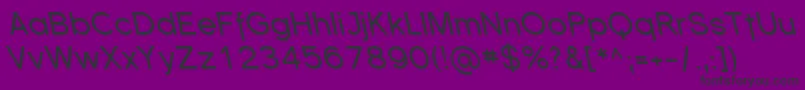 FlorencesansRevItalic Font – Black Fonts on Purple Background