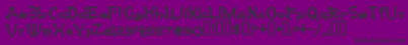 Tobintax Font – Black Fonts on Purple Background