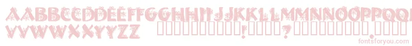 HalloweenSpider-fontti – vaaleanpunaiset fontit valkoisella taustalla