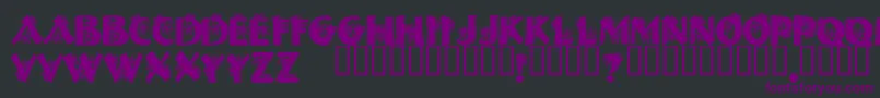 フォントHalloweenSpider – 黒い背景に紫のフォント