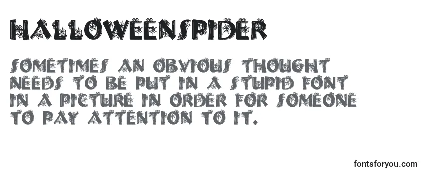 HalloweenSpider Font
