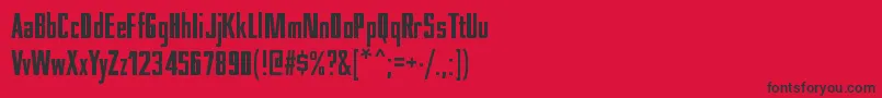 NesobritecdblRegular Font – Black Fonts on Red Background