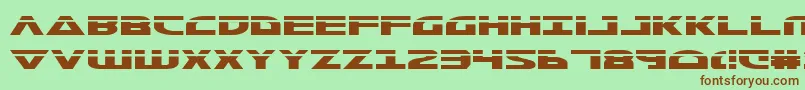 Morsenkv2l Font – Brown Fonts on Green Background