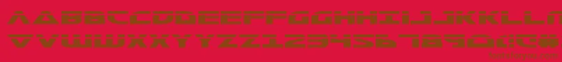 Morsenkv2l Font – Brown Fonts on Red Background