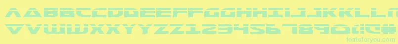 Morsenkv2l Font – Green Fonts on Yellow Background