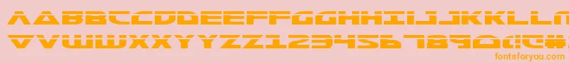 Morsenkv2l Font – Orange Fonts on Pink Background