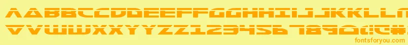 Morsenkv2l Font – Orange Fonts on Yellow Background