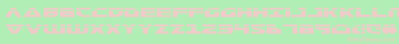 Morsenkv2l Font – Pink Fonts on Green Background
