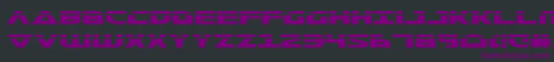 Morsenkv2l-Schriftart – Violette Schriften auf schwarzem Hintergrund