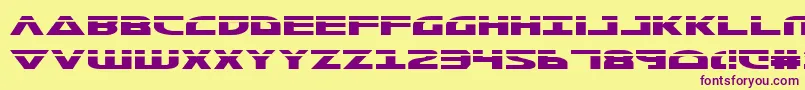 Morsenkv2l Font – Purple Fonts on Yellow Background