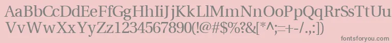 VeracitysskRegular Font – Gray Fonts on Pink Background
