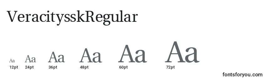 VeracitysskRegular Font Sizes