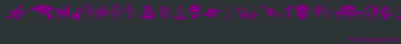 OtherSpace Font – Purple Fonts on Black Background
