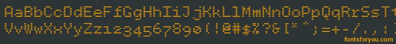 fuente Bpdotsminusbold – Fuentes Naranjas Sobre Fondo Negro