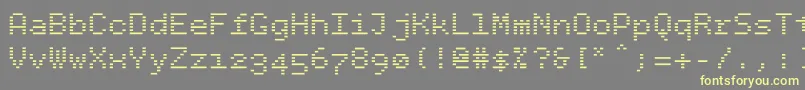 Bpdotsminusbold Font – Yellow Fonts on Gray Background