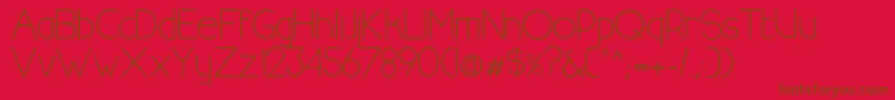 HalfmoonrisingRegular Font – Brown Fonts on Red Background