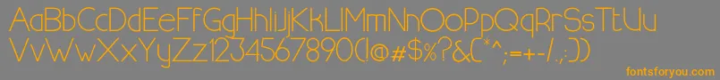 HalfmoonrisingRegular Font – Orange Fonts on Gray Background