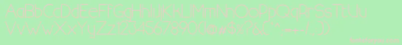 HalfmoonrisingRegular Font – Pink Fonts on Green Background