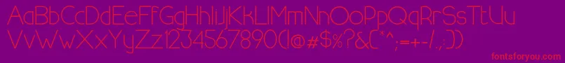 HalfmoonrisingRegular Font – Red Fonts on Purple Background