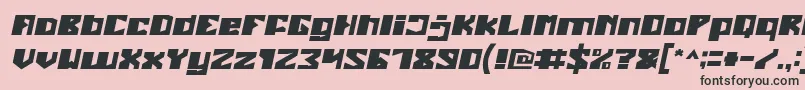 EnormousItalic Font – Black Fonts on Pink Background