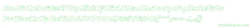 GroovaliciousTweak Font – Green Fonts on White Background