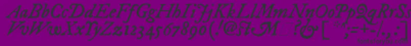 Fepiit2 Font – Black Fonts on Purple Background