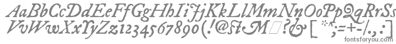 フォントFepiit2 – 白い背景に灰色の文字