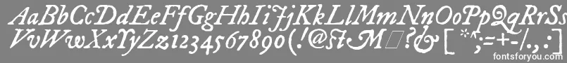 フォントFepiit2 – 灰色の背景に白い文字