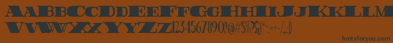 FatestHighest Font – Black Fonts on Brown Background