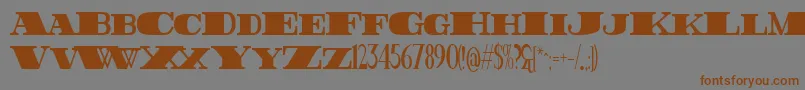 FatestHighest Font – Brown Fonts on Gray Background