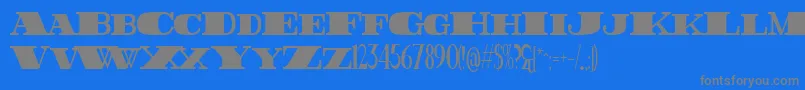 FatestHighest Font – Gray Fonts on Blue Background