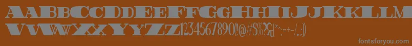 FatestHighest Font – Gray Fonts on Brown Background