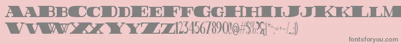 FatestHighest Font – Gray Fonts on Pink Background