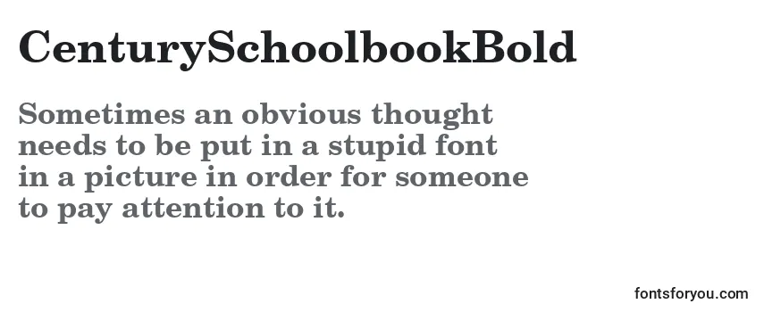 CenturySchoolbookBold Font
