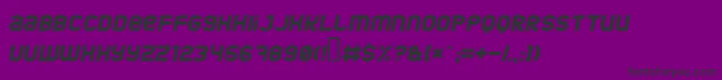 Fonte JumboItalic – fontes pretas em um fundo violeta