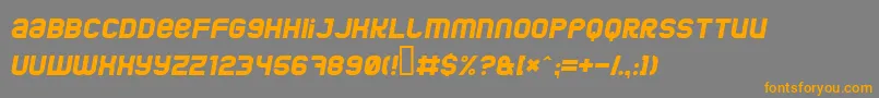 JumboItalic Font – Orange Fonts on Gray Background