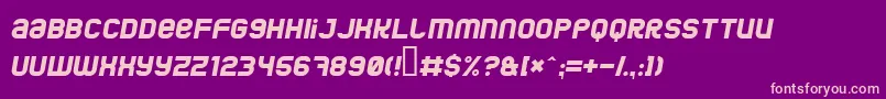 Шрифт JumboItalic – розовые шрифты на фиолетовом фоне