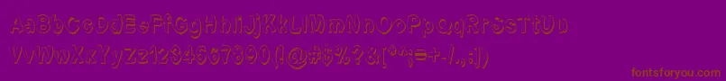 Fonte Font Formerly Known As Font – fontes marrons em um fundo roxo