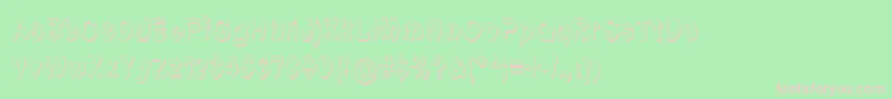 Font Formerly Known As Font Font – Pink Fonts on Green Background