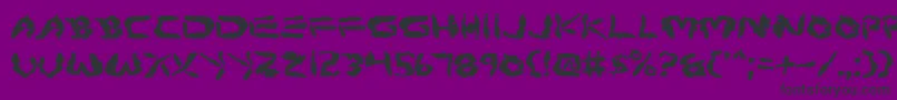 Protov2 Font – Black Fonts on Purple Background