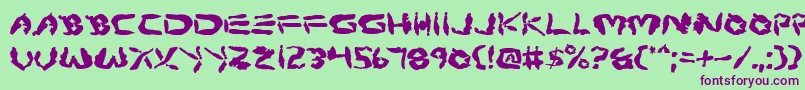 Protov2 Font – Purple Fonts on Green Background