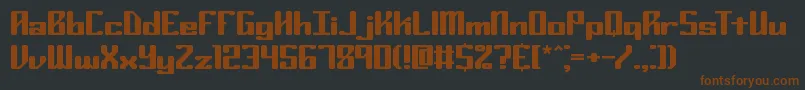 Ryuker-fontti – ruskeat fontit mustalla taustalla