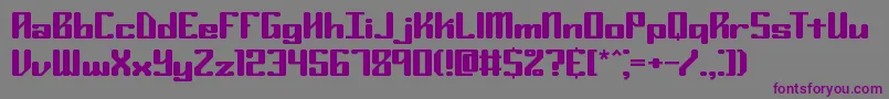 Ryuker Font – Purple Fonts on Gray Background