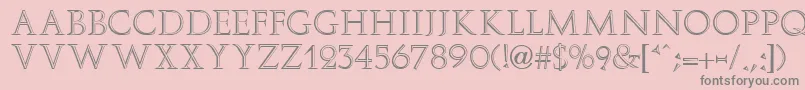 ElizaFaciaRegular Font – Gray Fonts on Pink Background