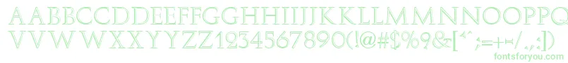 ElizaFaciaRegular Font – Green Fonts on White Background