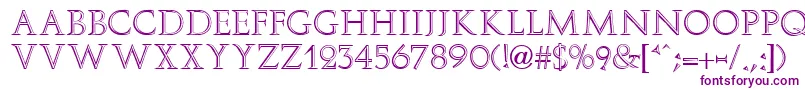 ElizaFaciaRegular Font – Purple Fonts on White Background
